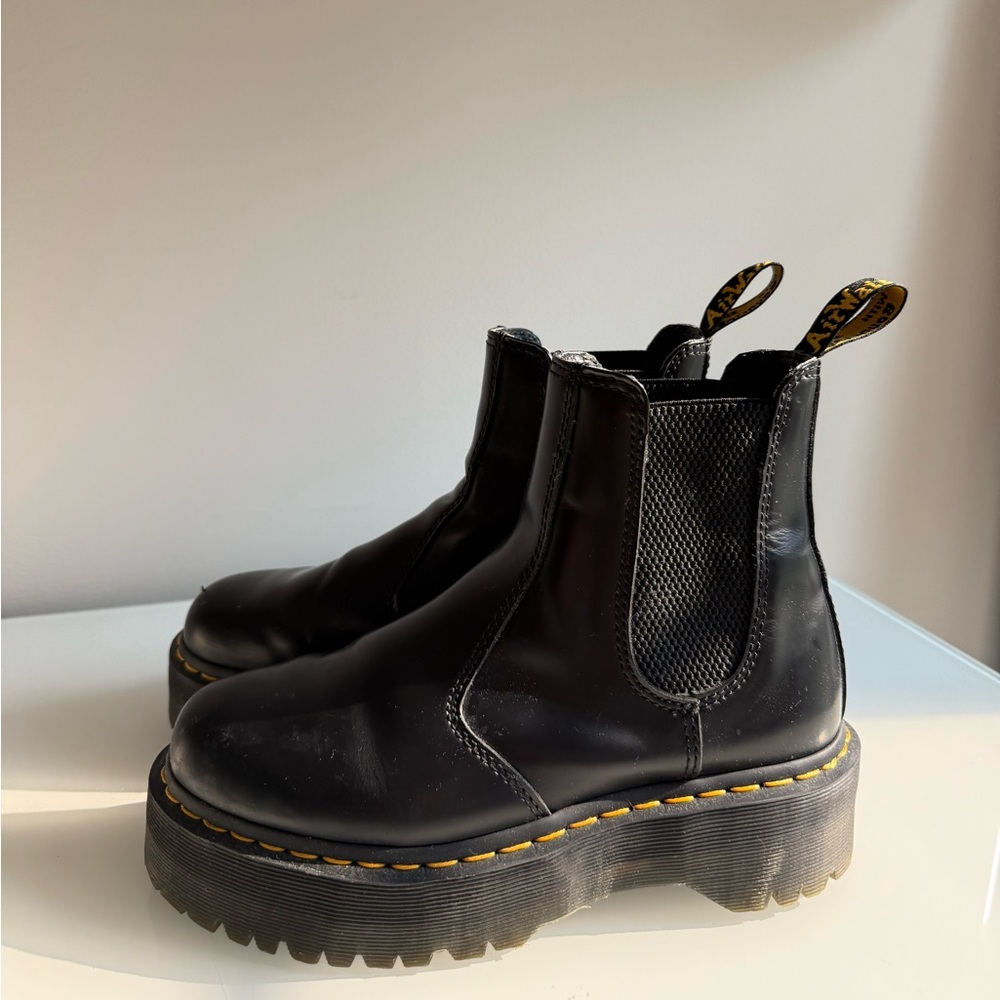 Dr. Martens Black Platform Chelsea Boots